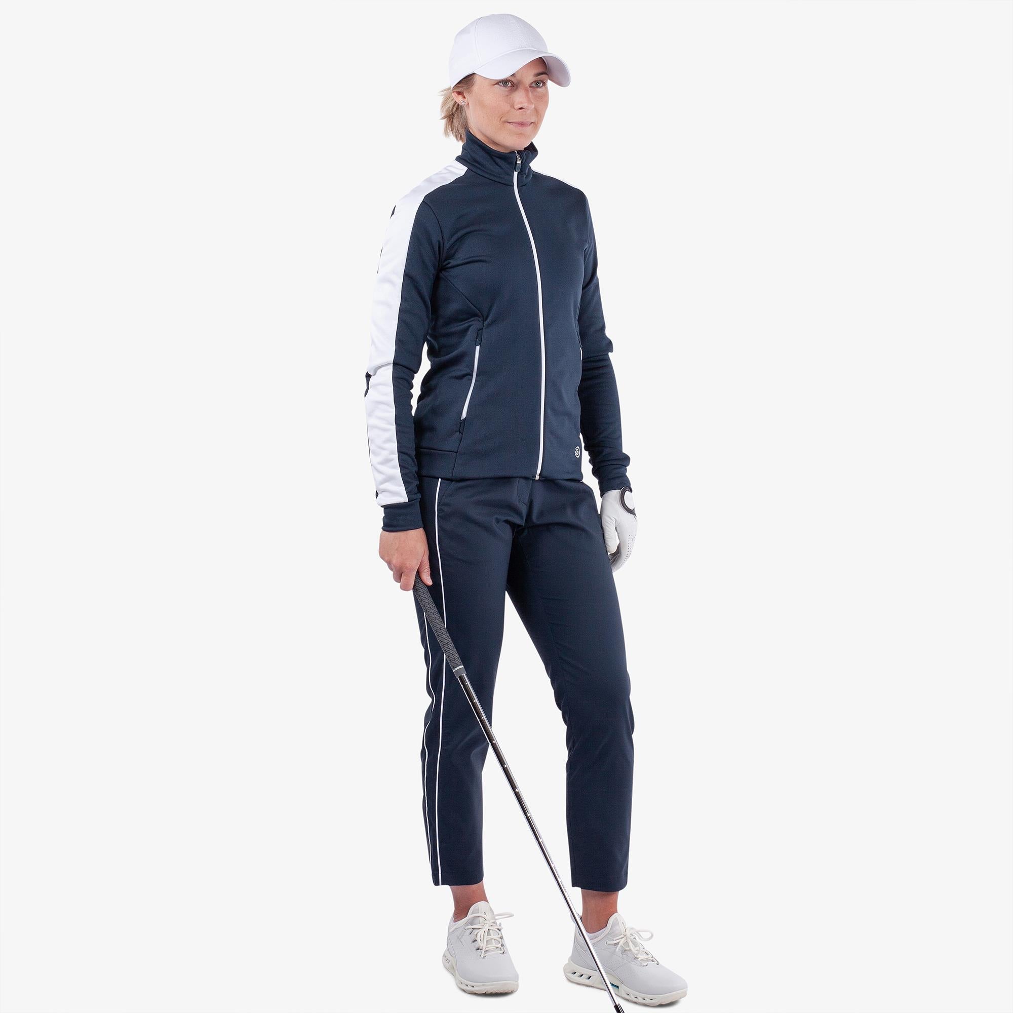 Galvin Green Dixie Insula Ladies Golf Mid Layer Navy/White